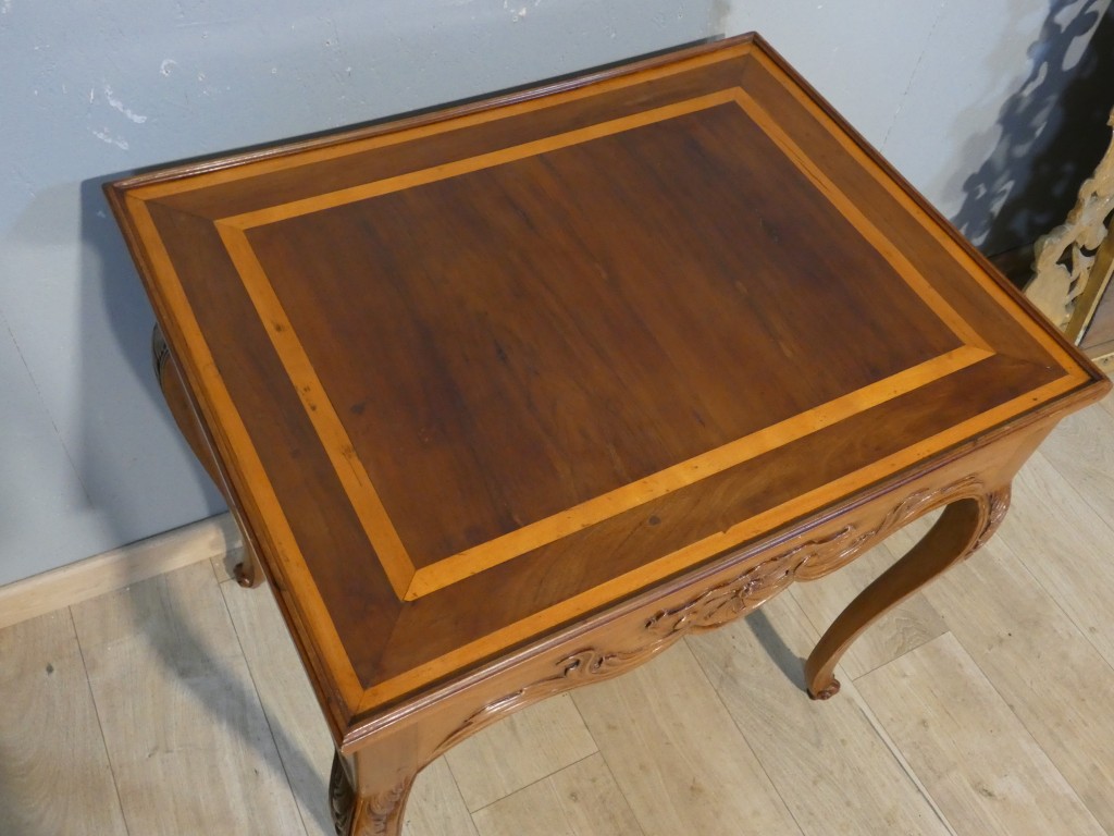 Table à jeux trictrac en acajou d’époque Louis XV – XVIIIᵉ siècle – Image 6