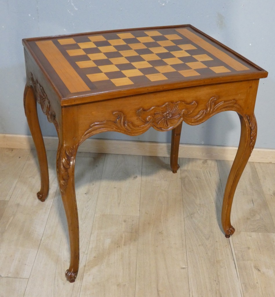 Table à jeux trictrac en acajou d’époque Louis XV – XVIIIᵉ siècle – Image 5