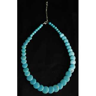 Elegant collier en pierre turquoise, époque milieu XX ème