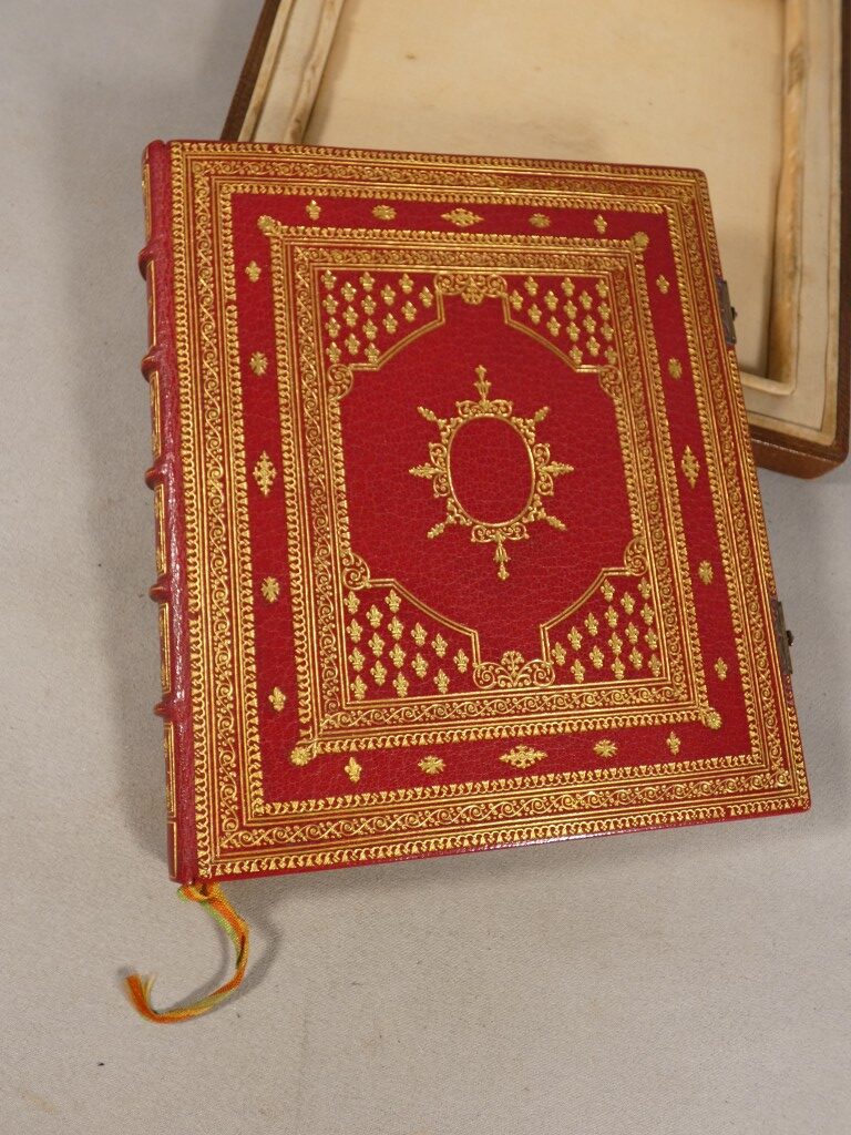 Livre de prières néogothique entièrement manuscrit et enluminé – E. & A. Lesort – XIXᵉ siècle – Image 3