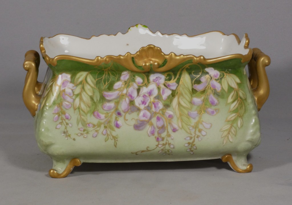 La Glycine, jardinière en porcelaine de Limoges, époque Art Nouveau, vers 1900 – Image 2