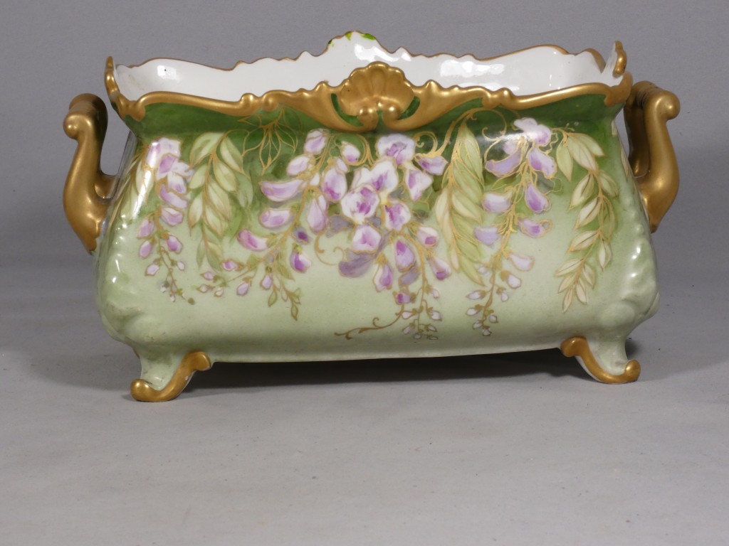 La Glycine, jardinière en porcelaine de Limoges, époque Art Nouveau, vers 1900 – Image 3