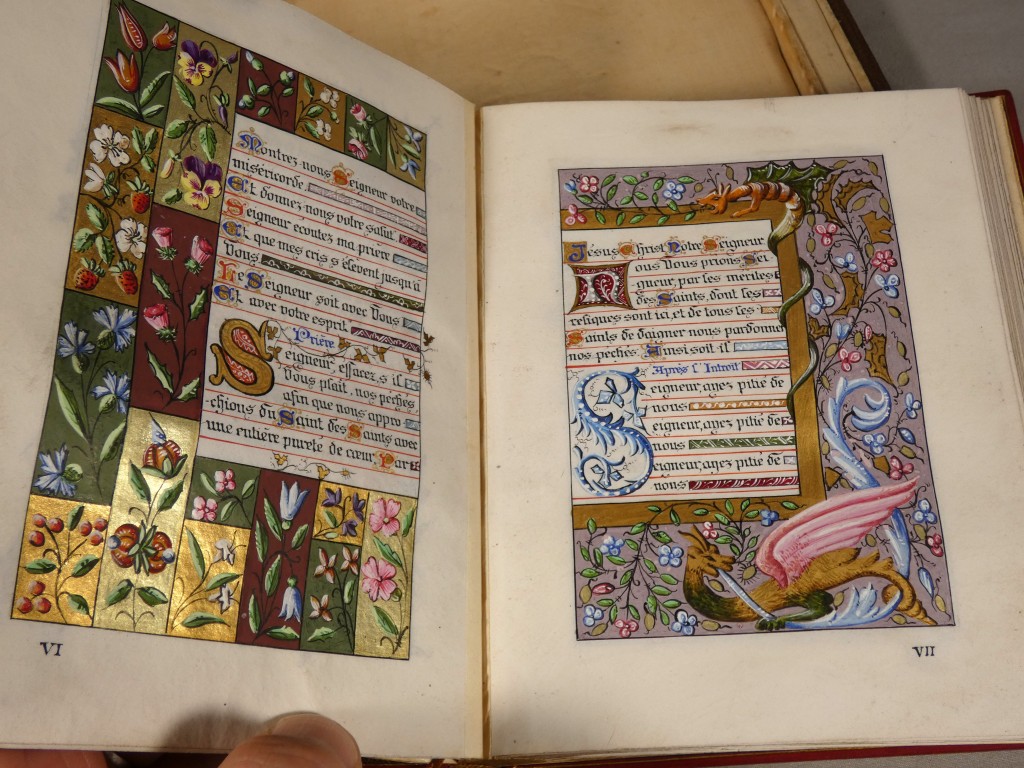 Livre de prières néogothique entièrement manuscrit et enluminé – E. & A. Lesort – XIXᵉ siècle – Image 8