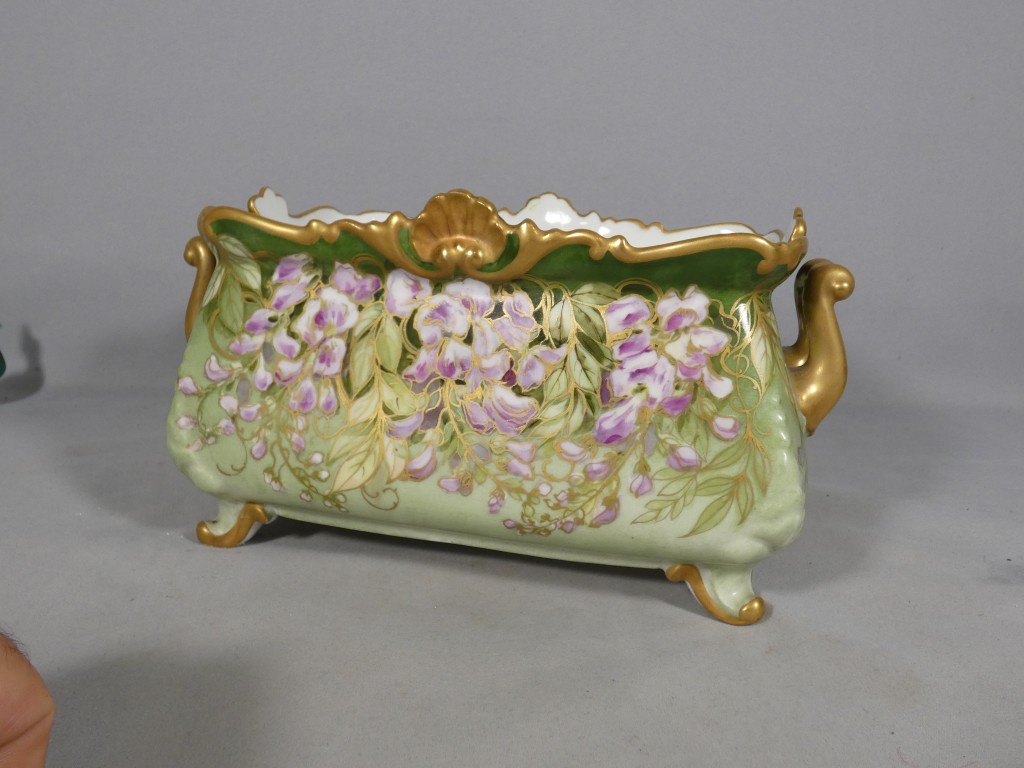 La Glycine, jardinière en porcelaine de Limoges, époque Art Nouveau, vers 1900 – Image 5