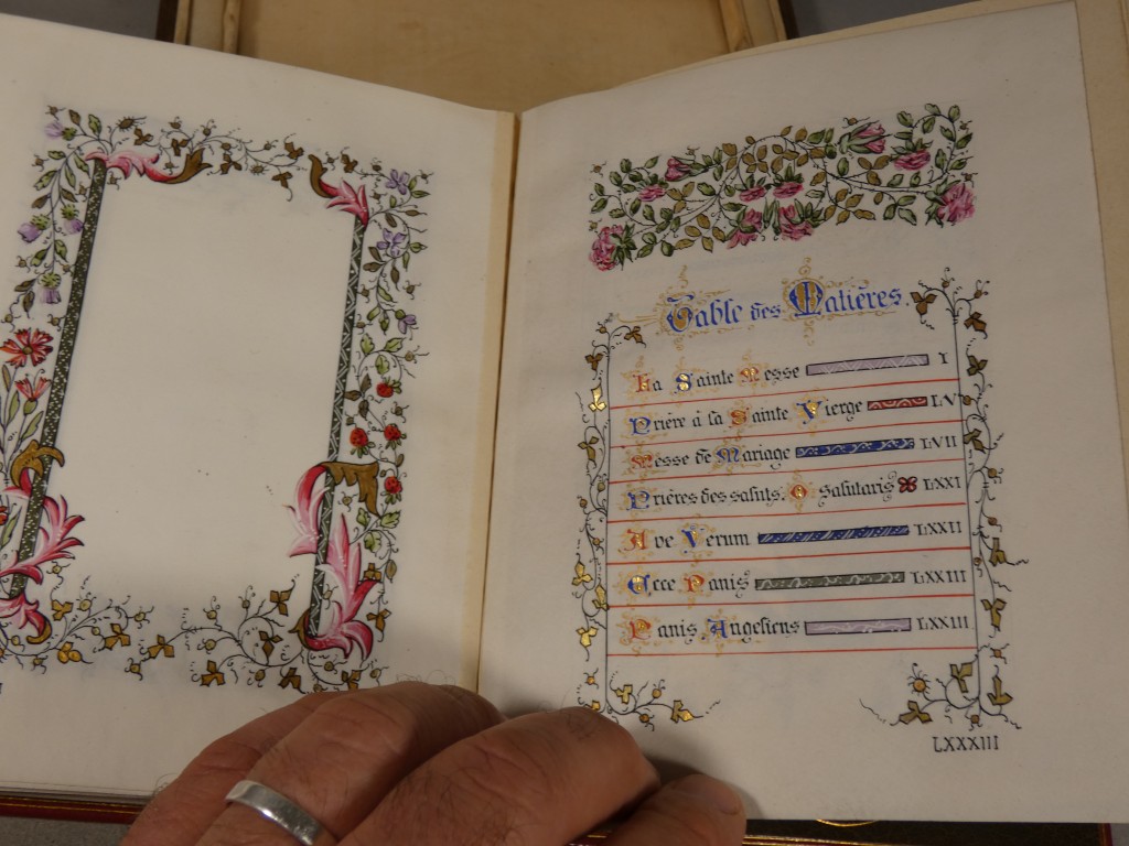 Livre de prières néogothique entièrement manuscrit et enluminé – E. & A. Lesort – XIXᵉ siècle – Image 6