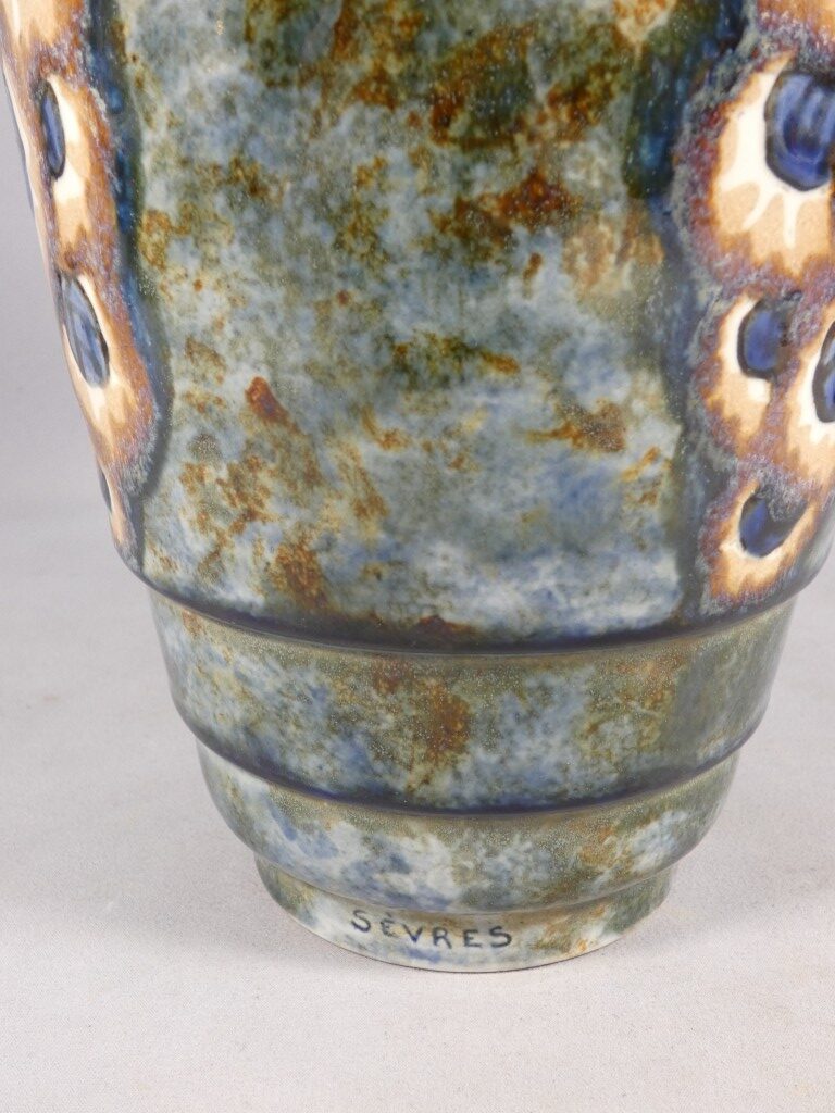 Vase Art déco en céramique émaillée, Sèvres, vers 1930 – Image 4