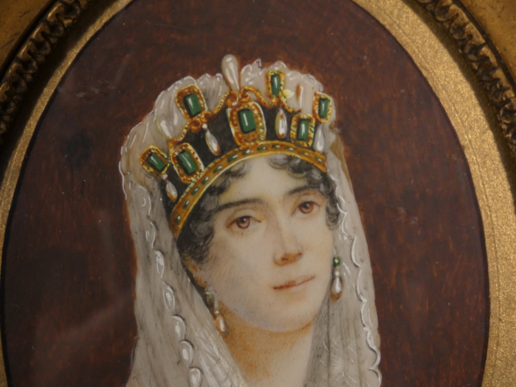 Miniature gouache signée Zéphirin Belliard – Portrait de l’impératrice Joséphine – XIXᵉ sièc – Image 4