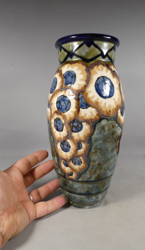 Vase Art déco en céramique émaillée, Sèvres, vers 1930 – Image 6