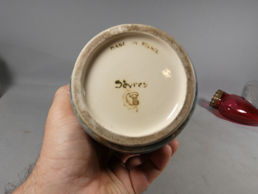 Vase Art déco en céramique émaillée, Sèvres, vers 1930 – Image 5