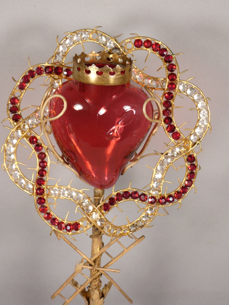 Important objet de dévotion au Sacré-Cœur et à la Passion du Christ – XIXᵉ siècle – Image 2