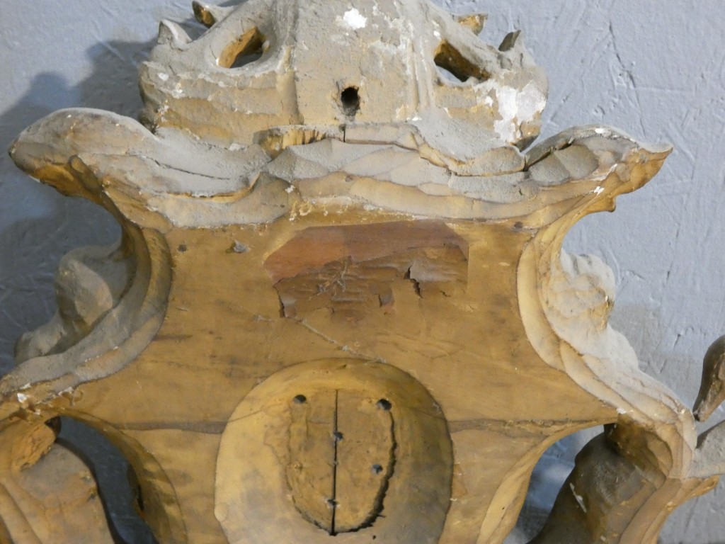 Important miroir rocaille italien en bois doré à glace au mercure – XVIIIe siècle – Image 23