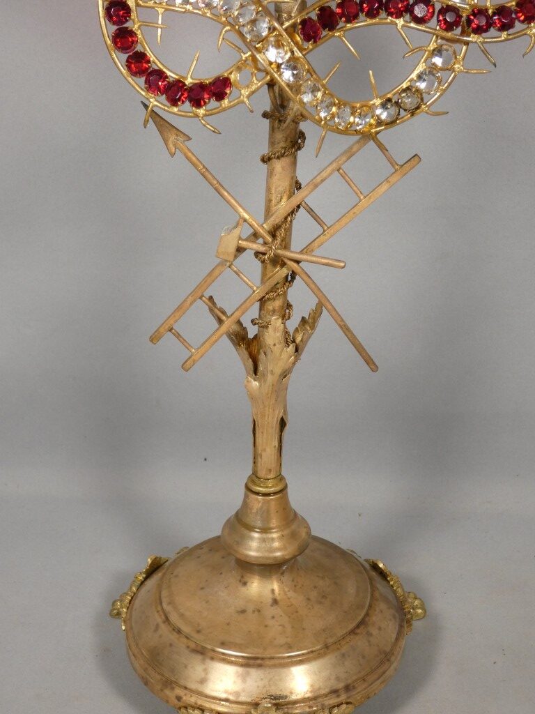 Important objet de dévotion au Sacré-Cœur et à la Passion du Christ – XIXᵉ siècle – Image 3
