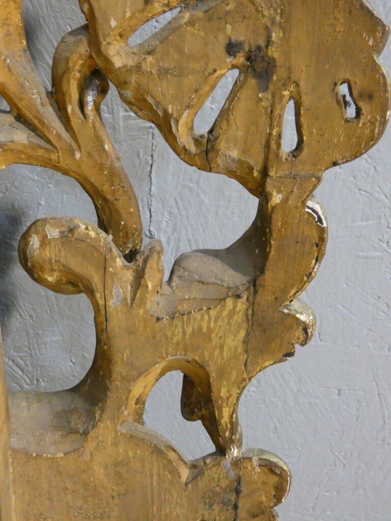 Important miroir rocaille italien en bois doré à glace au mercure – XVIIIe siècle – Image 20