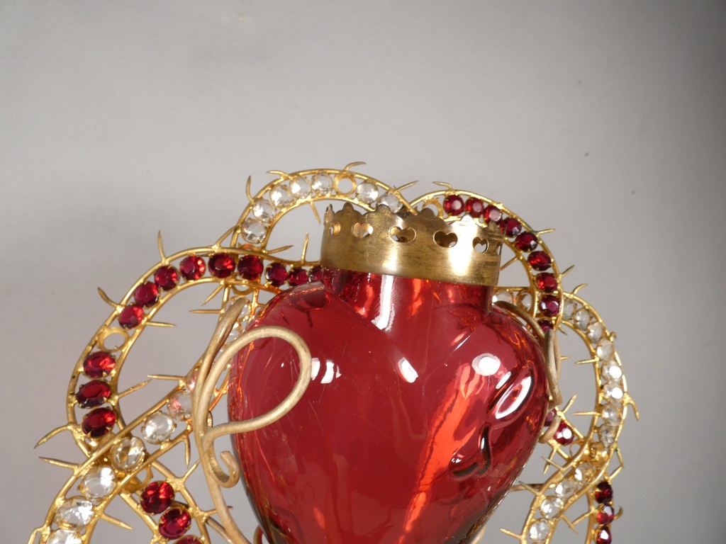Important objet de dévotion au Sacré-Cœur et à la Passion du Christ – XIXᵉ siècle – Image 8