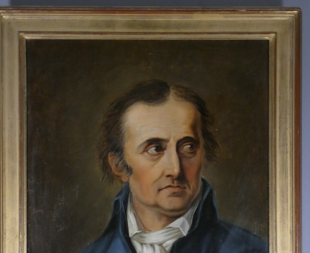 École européenne de la fin du XVIIIe siècle, vers 1800 – Portrait d’homme en habit bleu – Image 2
