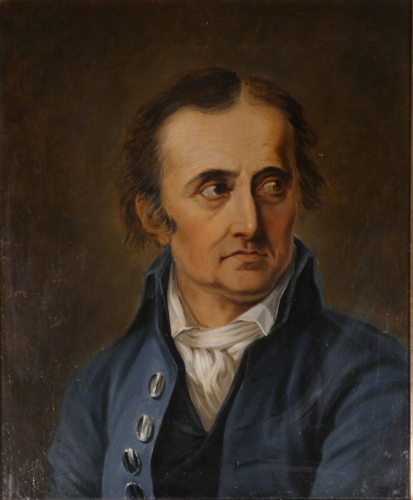 École européenne de la fin du XVIIIe siècle, vers 1800 – Portrait d’homme en habit bleu – Image 3
