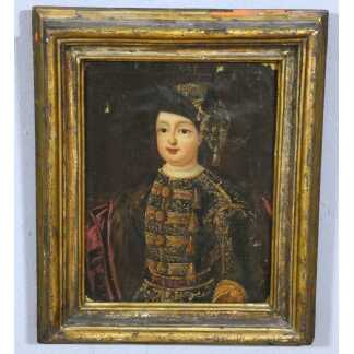 Portrait d'un jeune aristocrate en costume d'apparat – École européenne, fin XVIIe ,début XVIII