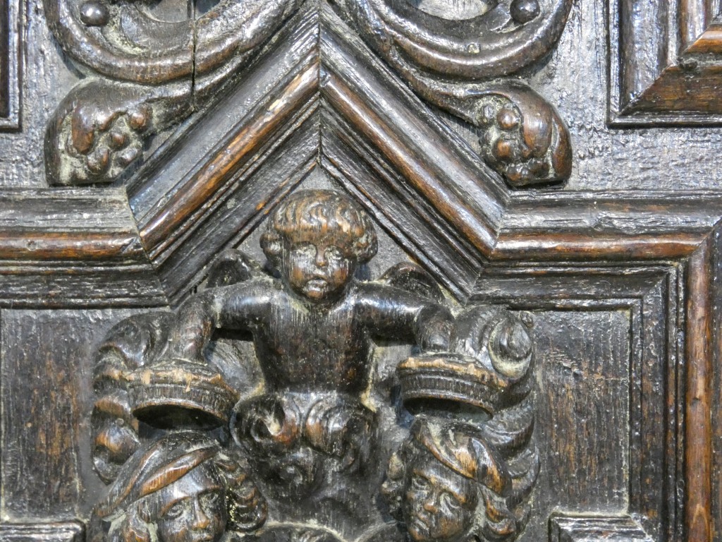 Paire de panneaux Renaissance en chêne sculpté – Scènes de Charité – Flandres, vers 1600 – Image 6