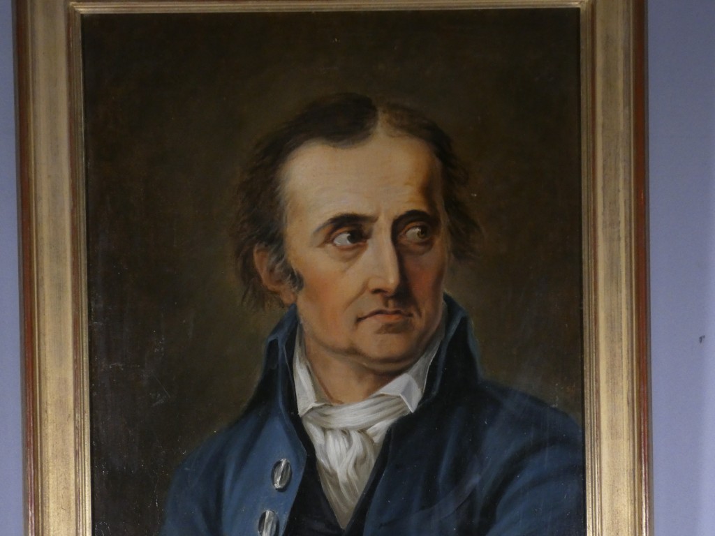 École européenne de la fin du XVIIIe siècle, vers 1800 – Portrait d’homme en habit bleu – Image 5
