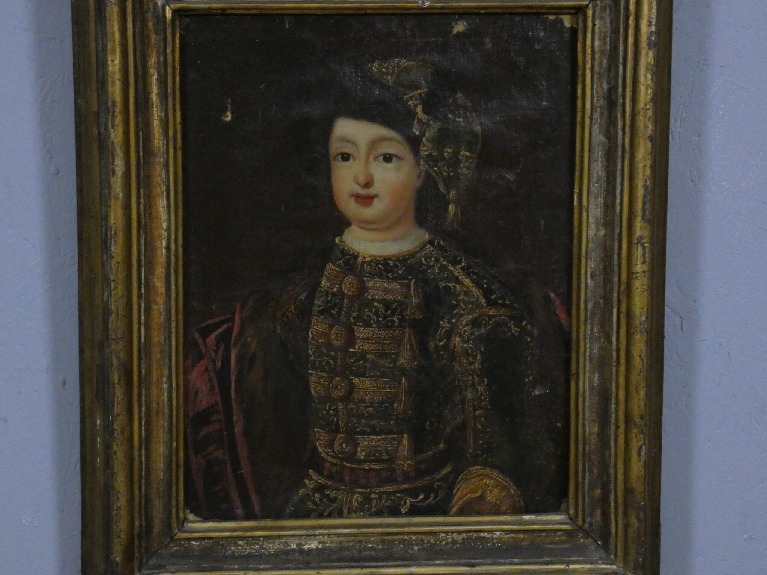 Portrait d'un jeune aristocrate en costume d'apparat – École européenne, fin XVIIe ,début XVIII – Image 3