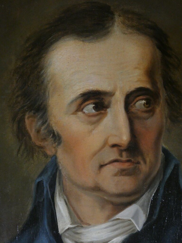 École européenne de la fin du XVIIIe siècle, vers 1800 – Portrait d’homme en habit bleu – Image 6