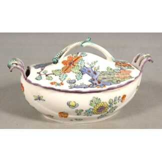 Chantilly XVIIIe – Rare Sucrier Couvert En Porcelaine Tendre, Décor Kakiemon