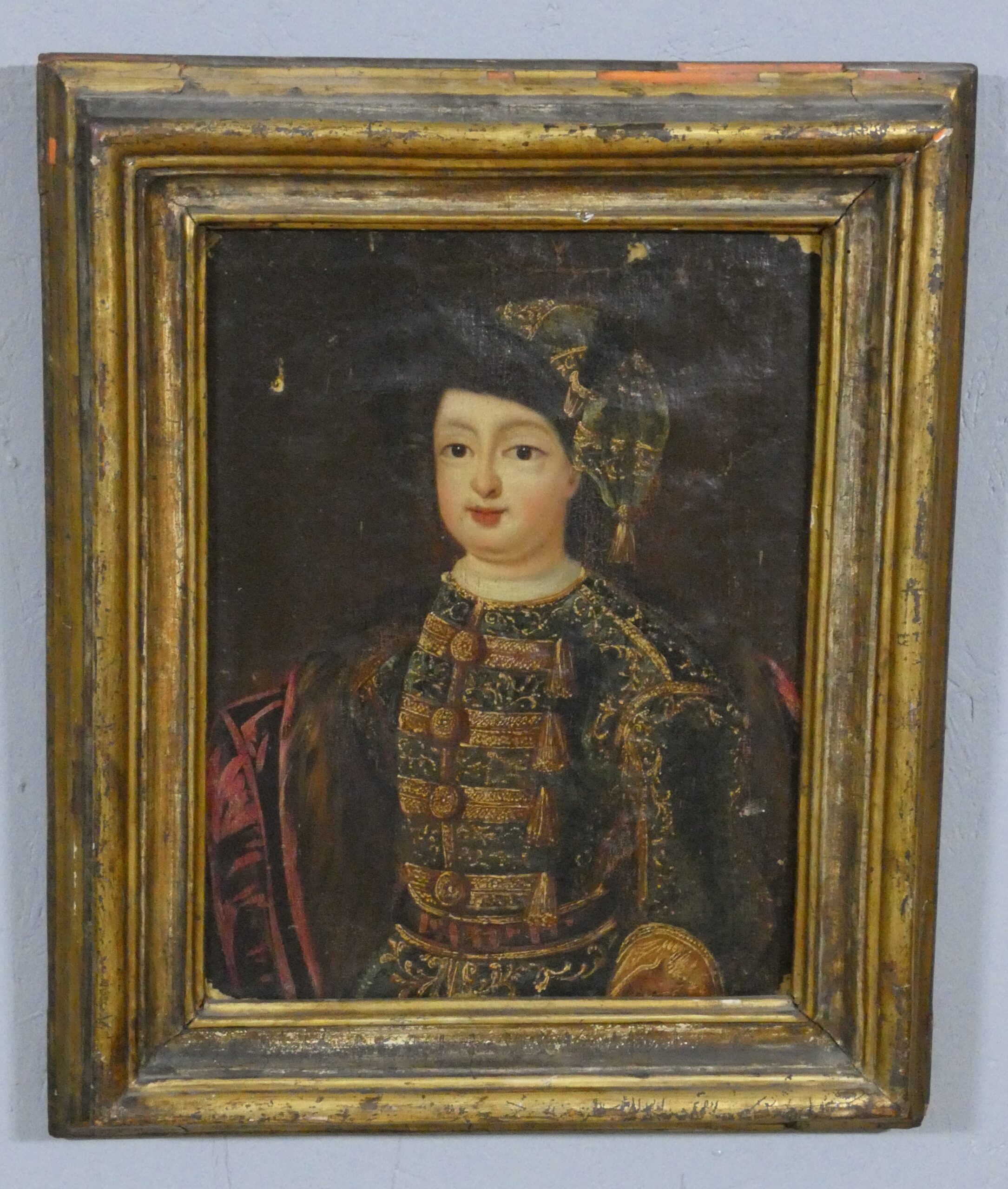 Portrait d'un jeune aristocrate en costume d'apparat – École européenne, fin XVIIe ,début XVIII – Image 7