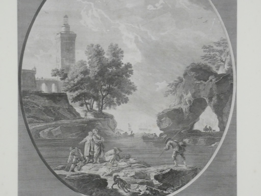 Le Rocher percé – Gravure d'après Joseph Vernet par Marie-Rosalie Bertaud – XVIIIe siècle – Image 5