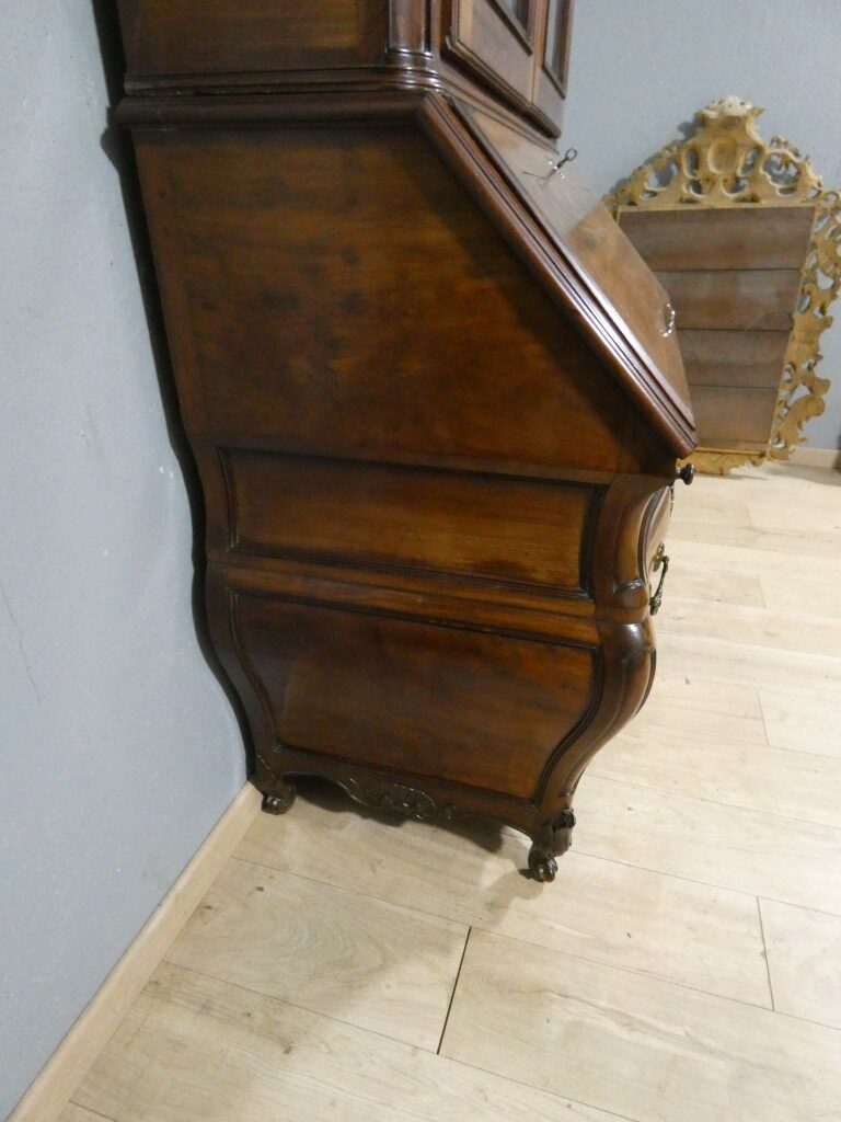Important scriban-bibliothèque bordelais en acajou massif – Époque Louis XV, XVIIIe siècle – Image 25