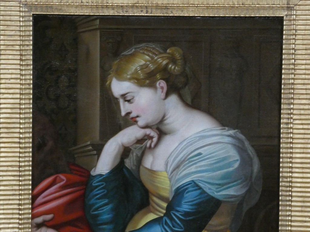 Hélène Fourment allégorie de la Mélancolie, d’après l’atelier de Pierre-Paul Rubens – XVIIIe – Image 2
