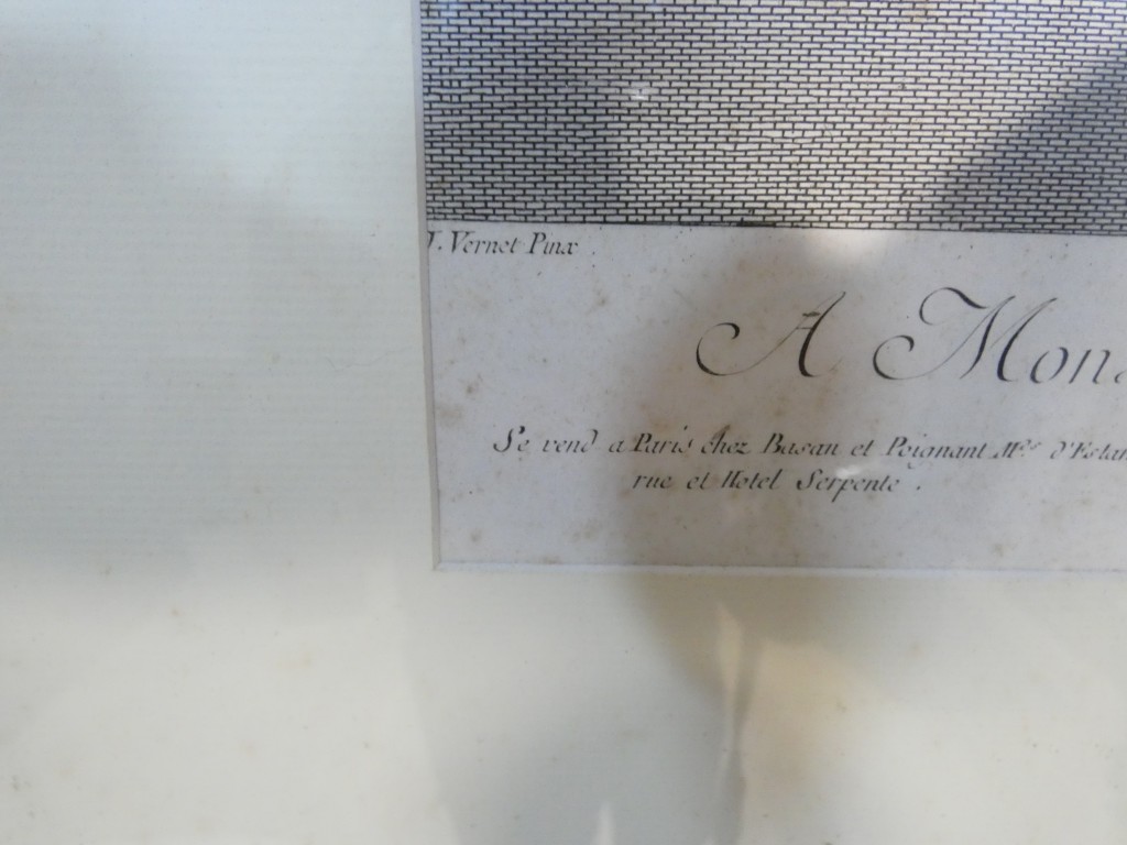 Le Rocher percé – Gravure d'après Joseph Vernet par Marie-Rosalie Bertaud – XVIIIe siècle – Image 9