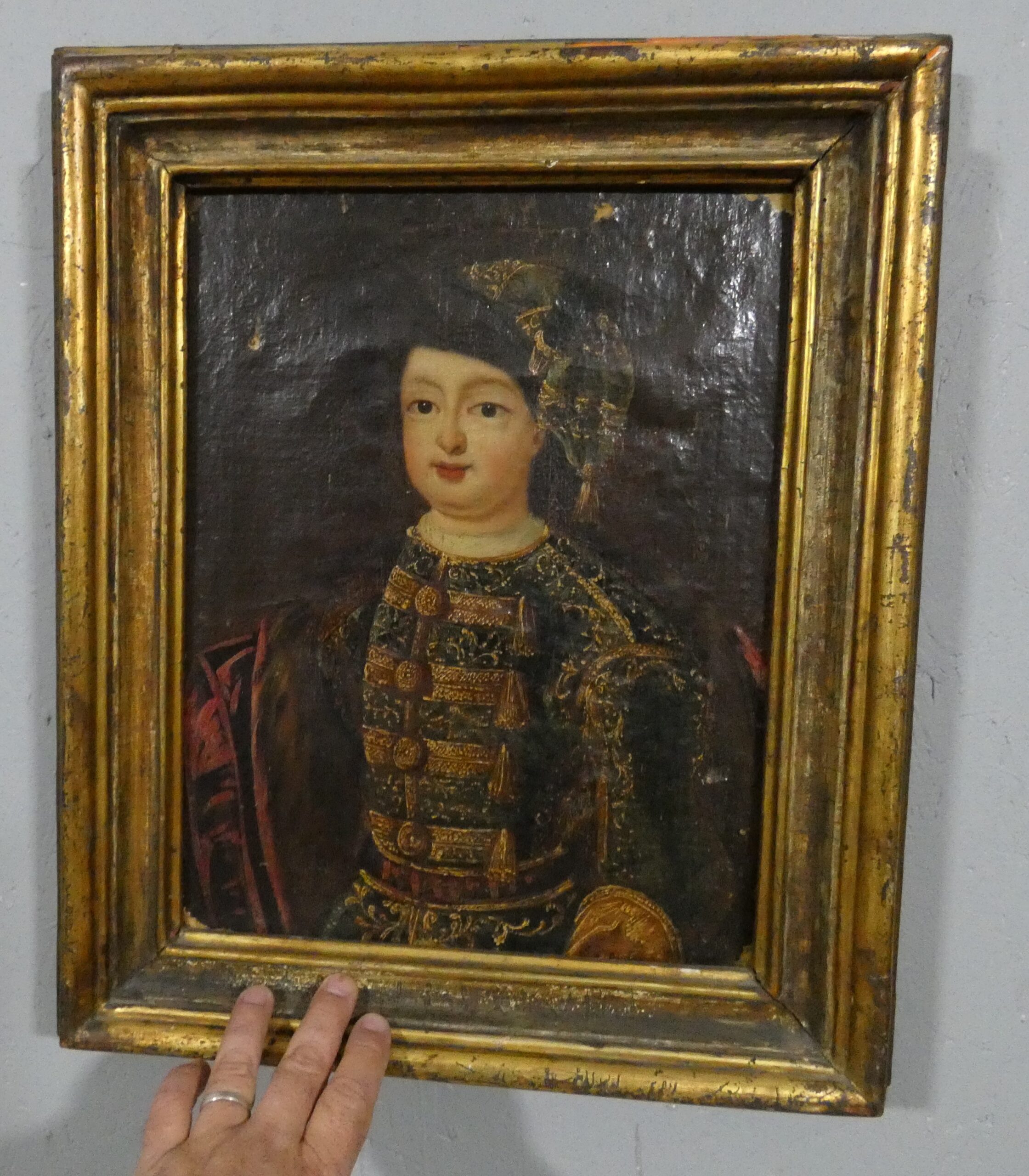 Portrait d'un jeune aristocrate en costume d'apparat – École européenne, fin XVIIe ,début XVIII – Image 14