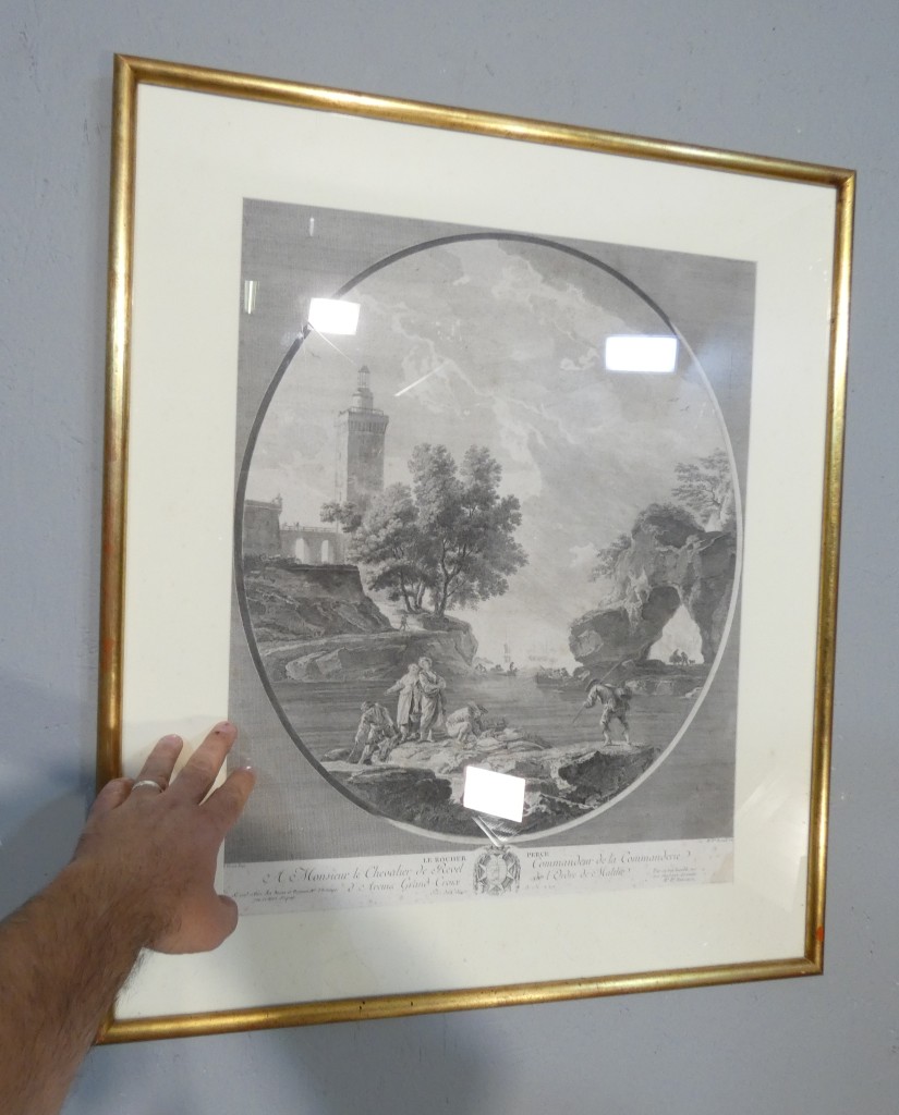Le Rocher percé – Gravure d'après Joseph Vernet par Marie-Rosalie Bertaud – XVIIIe siècle – Image 11