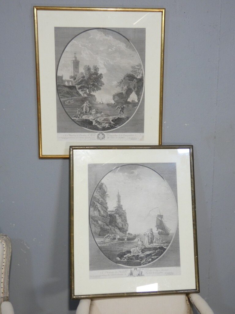 Le Rocher percé – Gravure d'après Joseph Vernet par Marie-Rosalie Bertaud – XVIIIe siècle – Image 12