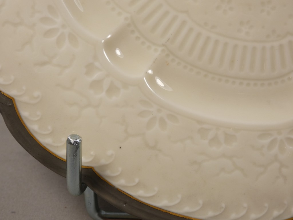 Haviland & Cie – Albert Dammouse – Assiette japonisante au héron en vol, Limoges vers 1885 – Image 5