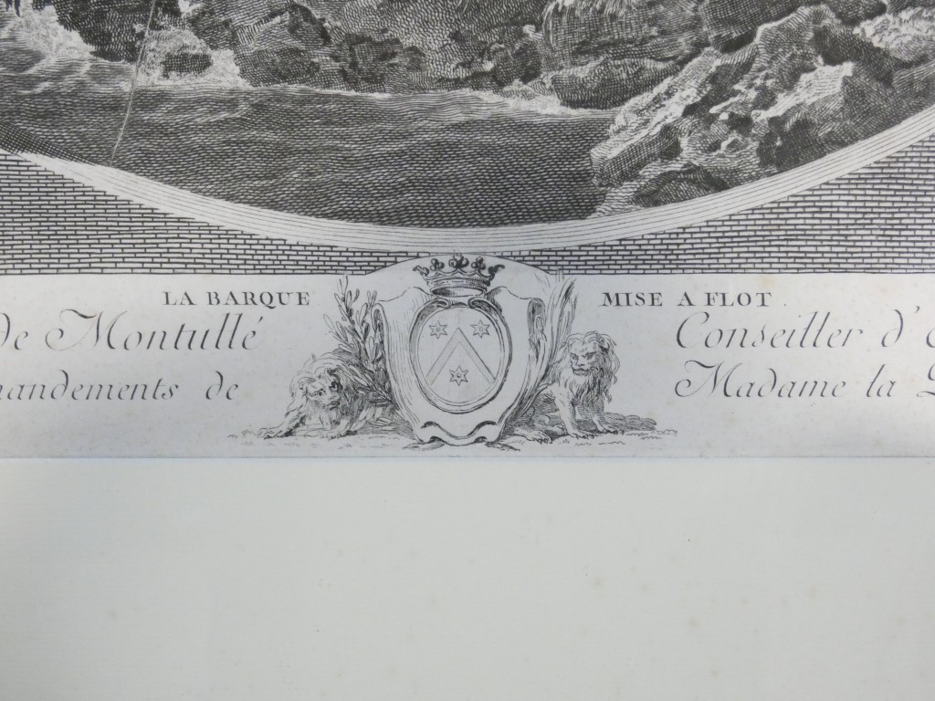 La Barque mise à flot – Gravure d'après Joseph Vernet par Marie-Rosalie Bertaud – XVIIIe siècle – Image 6