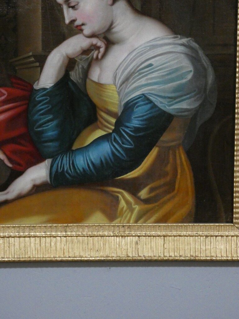 Hélène Fourment allégorie de la Mélancolie, d’après l’atelier de Pierre-Paul Rubens – XVIIIe – Image 12