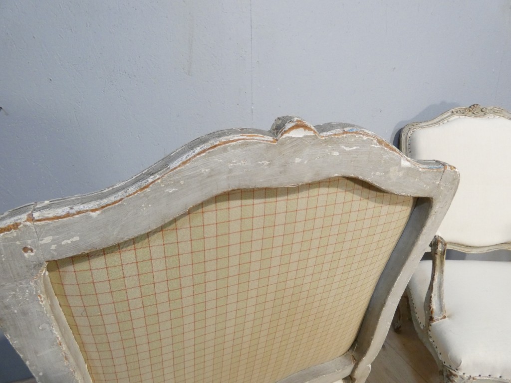 SENE LE PERE – Vers 1745- Paire de fauteuils à la Reine d'époque Louis XV estampillés XVIII ème – Image 9