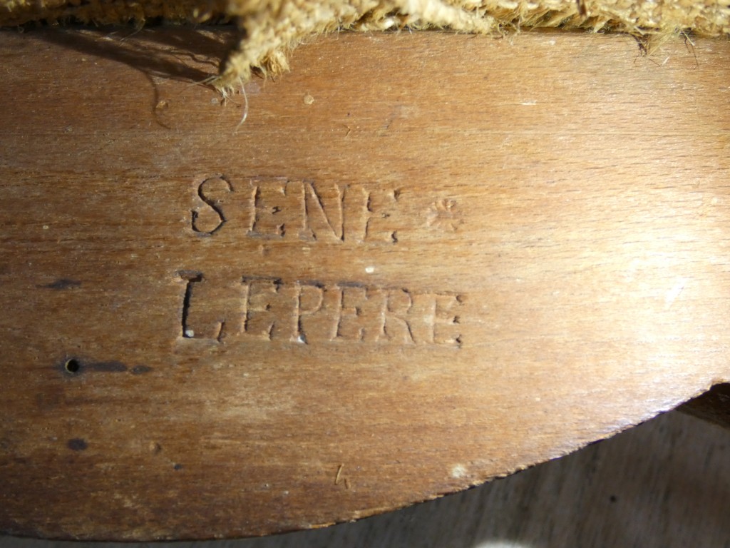 SENE LE PERE – Vers 1745- Paire de fauteuils à la Reine d'époque Louis XV estampillés XVIII ème – Image 13