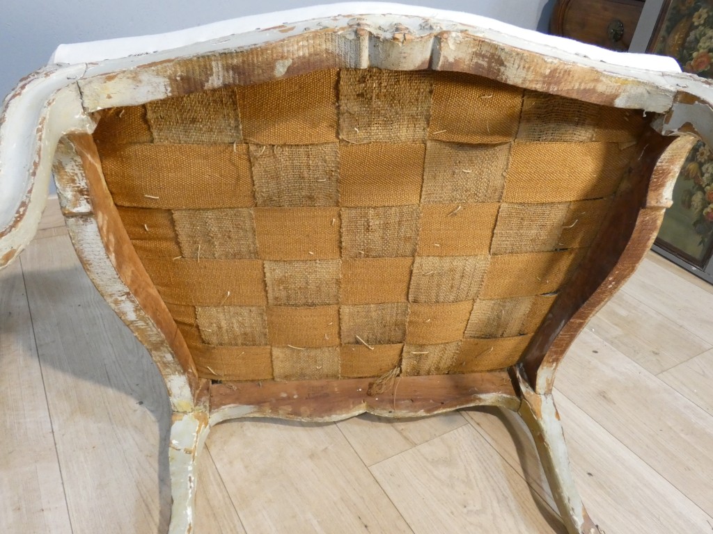 SENE LE PERE – Vers 1745- Paire de fauteuils à la Reine d'époque Louis XV estampillés XVIII ème – Image 14