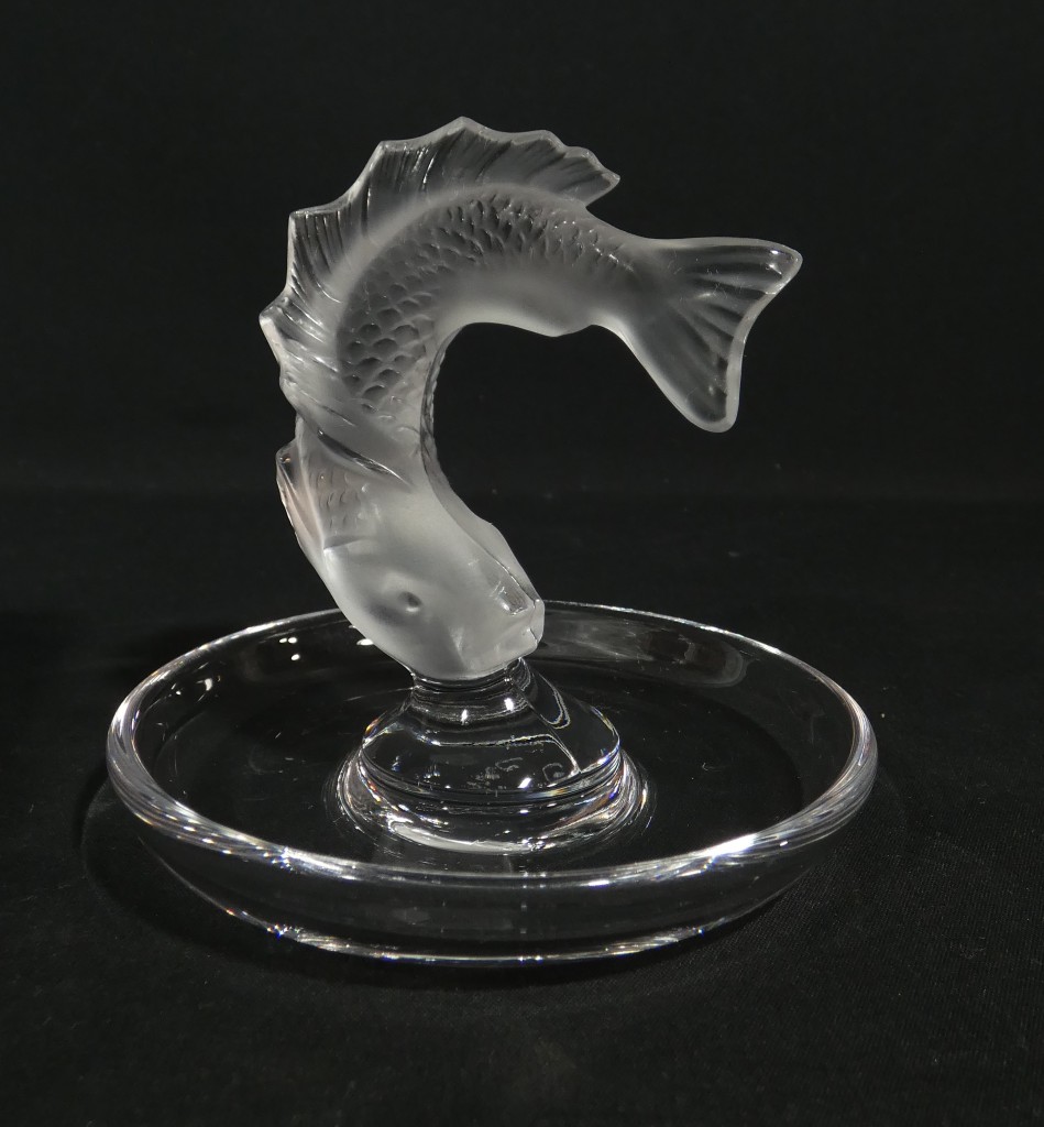Lalique France – Vide-poche au poisson en Cristal satiné – Image 3