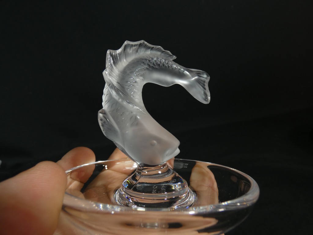 Lalique France – Vide-poche au poisson en Cristal satiné – Image 8