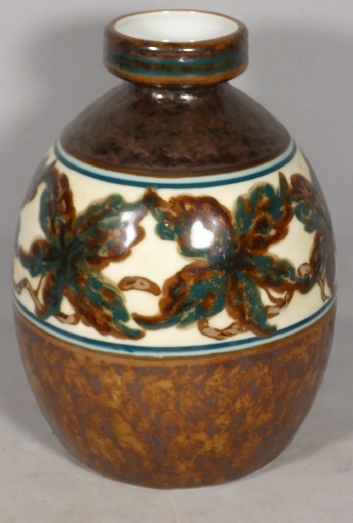 Camille Tharaud Limoges, vase aux feuilles de marronnier style Art Déco vers 1940 – Image 2