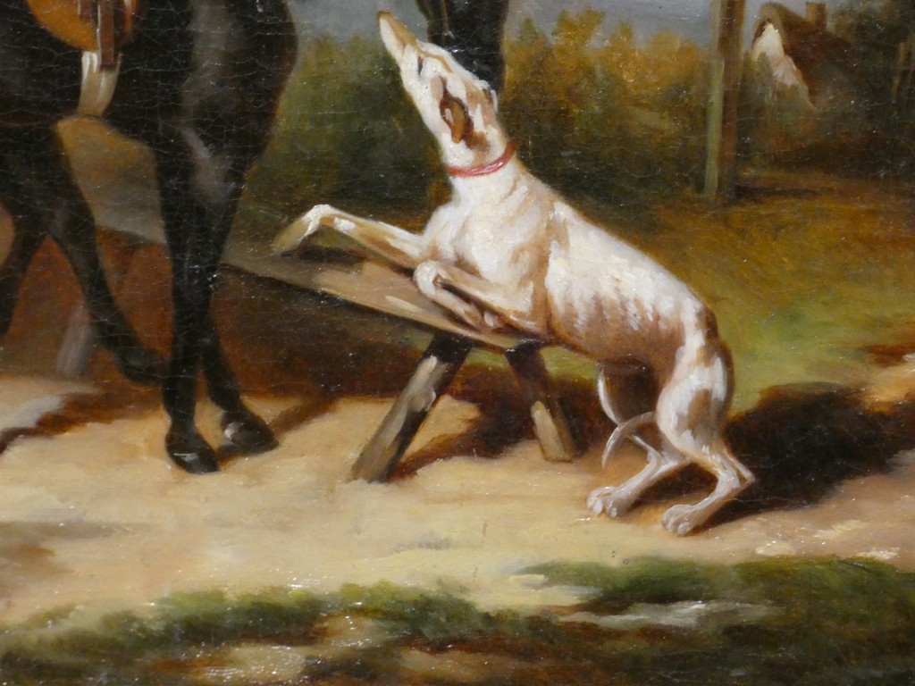 Entourage d’Alfred de Dreux – Rendez-vous de chasse aux chevaux – XIXe siècle – Image 12