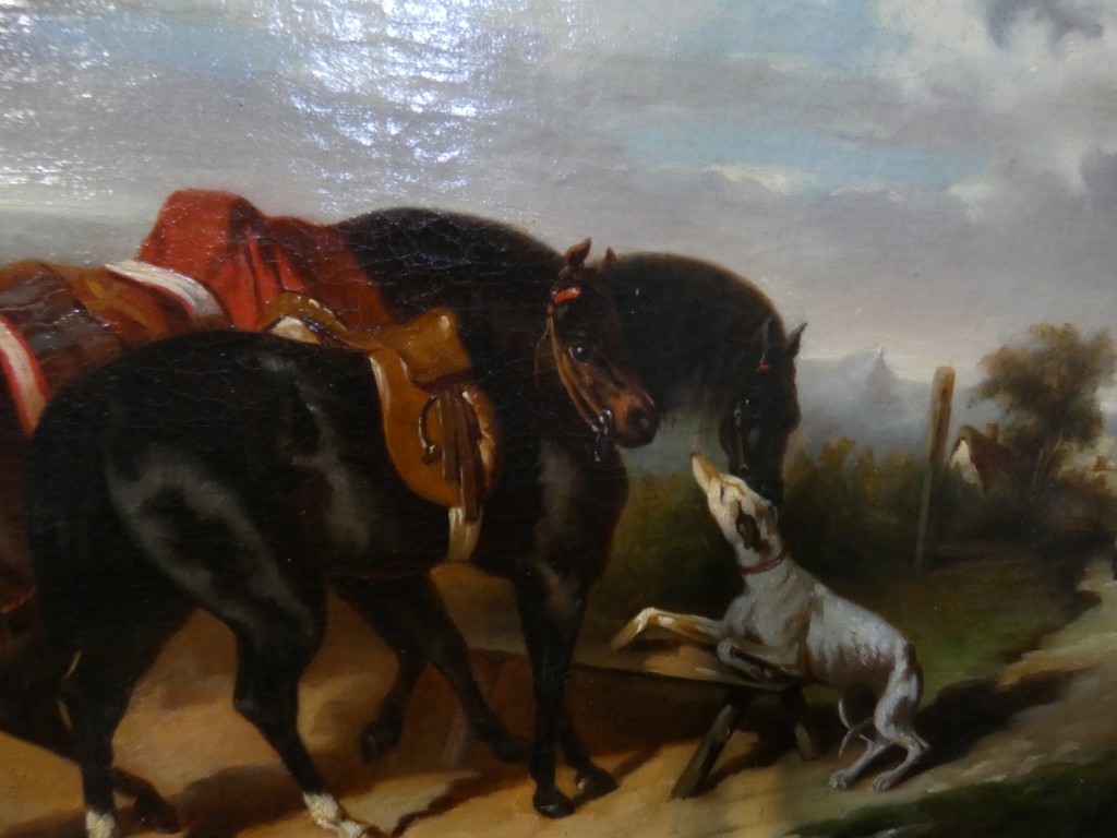 Entourage d’Alfred de Dreux – Rendez-vous de chasse aux chevaux – XIXe siècle – Image 16