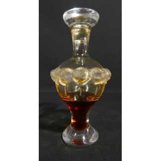Lalique – Flacon à parfum « Martine » en cristal à décor de roses, 1980