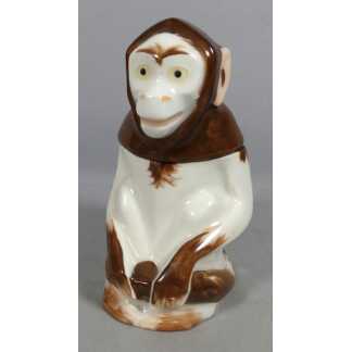 Édouard-Marcel Sandoz – Pot à tabac « Petit singe » en porcelaine de Limoges –Théodore Haviland