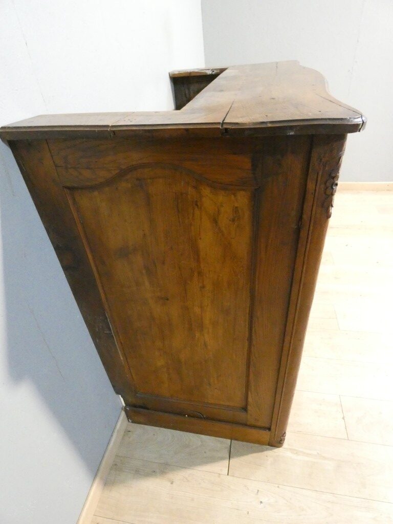 Important manteau de cheminée en chêne sculpté, de style Régence – XIXe siècle – Image 10